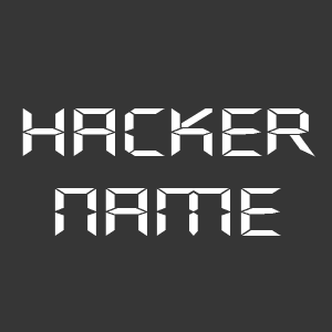 GitHub - NotCookey/HackerNames: A Simple And Cool Fancy Hacker Name  Generator